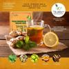 Tifusion Tulsi Ginger Amla Organic Green Tea For Cough Cold Sore Throat Digestion Darjeeling Herbal Organic Whole Leaf Chai Immunity Booster Tea (20 Tea Bag, 20 Serving Cups) view 4