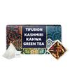Tifusion Kashmiri Kahwa Organic Green Tea With Almond, Cardamom, Clove, Ginger, Cinnamon, Rose & Saffron for Digestion Acne and Dry Skin (20 Tea Bag) view 1