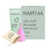Namyaa Reusable Menstrual Cup for Women with Menstrual Cup Wash 100ml |Combo Pack|Cup With Pouch |Ultra Soft, Odour and Rash Free |100% Medical Grade Silicone |No Leakage |US FDA Registered (Large) view 1