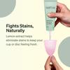 Namyaa Reusable Menstrual Cup for Women with Menstrual Cup Wash 100ml |Combo Pack|Cup With Pouch |Ultra Soft, Odour and Rash Free |100% Medical Grade Silicone |No Leakage |US FDA Registered (Large) view 3