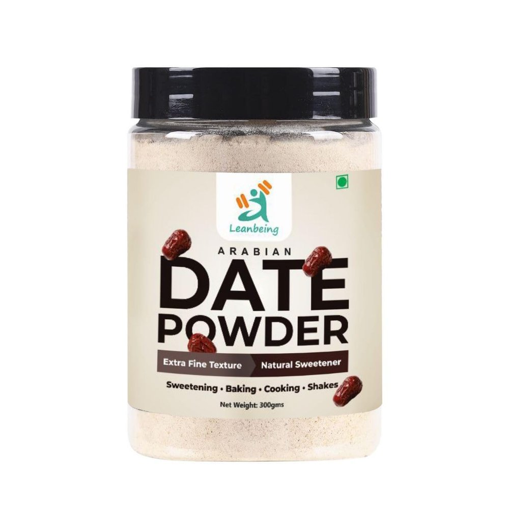 Leanbeing- Arabian Dried Date Powder 300g | Fine Kharek Powder | Date Sugar | Sugar Alternative | Natural Sweetener | No Preservatives
