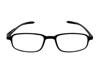 RARA EYEWEAR Smart Reading Glasses For Men & Women | Light Weight & Scratch Resistant | Blue cut Glasses | Accuarte Power +1.00 to +3.00 (MATTE BLACK, +2.50)
