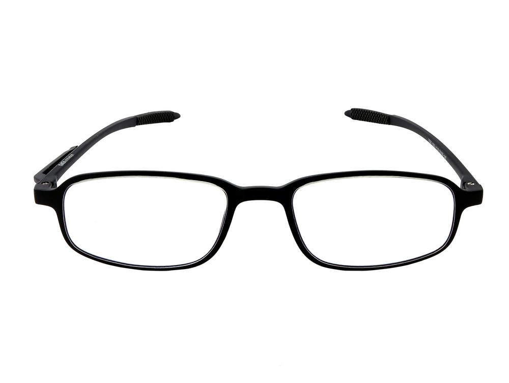 RARA EYEWEAR Smart Reading Glasses For Men & Women | Light Weight & Scratch Resistant | Blue cut Glasses | Accuarte Power +1.00 to +3.00 (MATTE BLACK, +1.50)