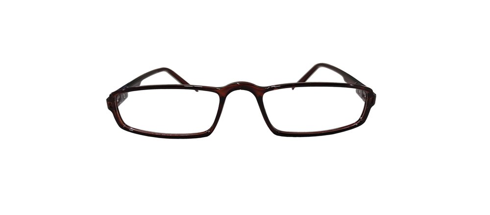 N Specs Near Reading Glasses For Men Woman Rectangle Brown Coloured TR Stratchable Full Frame With Unbreakble Fiber Glasses (+1.00)