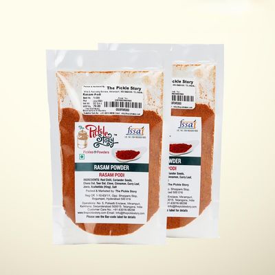 The Pickle Story - Rasam Powder - Chaaru Podi - Pack of 2 160 Grams (80 Grams X2)