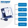 Niscomed PW-217 Manual Sphygmomanometer Aneroid Blood Pressure Apparatus - Manual BP Clock Model Blood Pressure Monitor - with Cuff, Bulb and Valve - Blue view 4