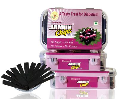 Healthy Habits By Meghsons Herbal Homemade Jamun Chips Natural Diabitic Care |Oil Free Snack|Healthy & Tasty|Diet Snack|Natural Immunity Booster