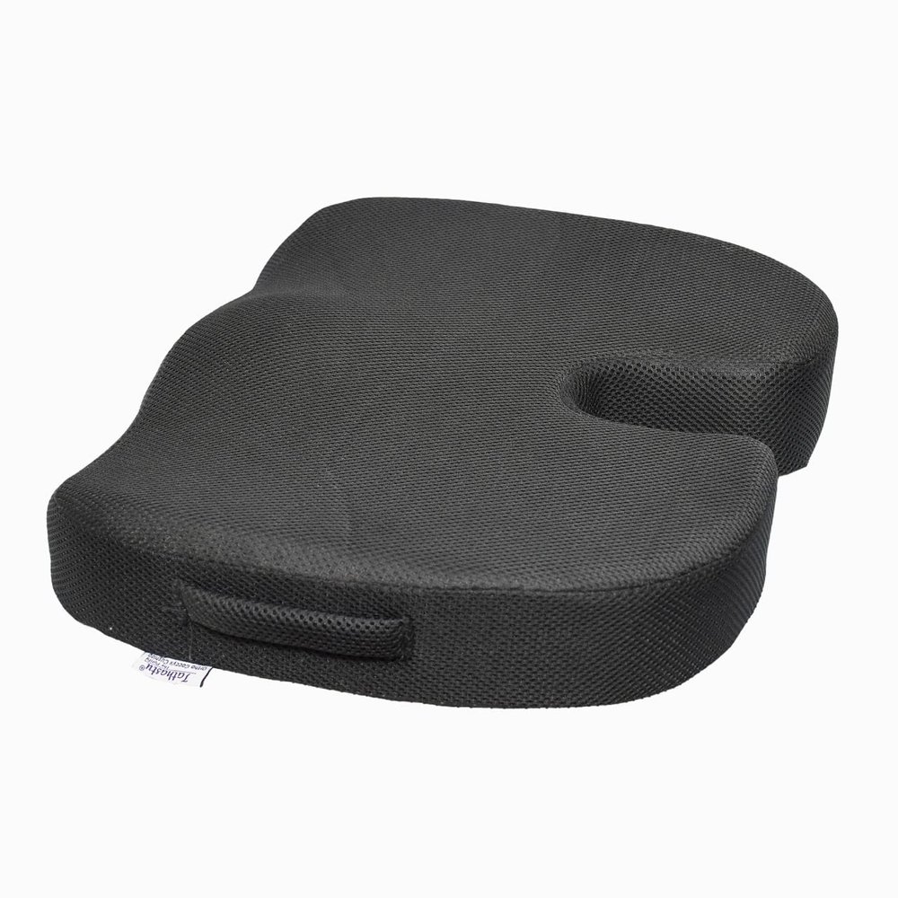 Tathastu - The Purity Orthopedic Coccyx Cushion for Tailbone Pain, Tail Bone Supporting Cushion, Relief from Lower Back, Sciatica, Back Pain (HR Foam)