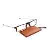 ESPERTO READERS Earth Folding Reading Glasses Blue Cut Lens With Antireflection For Men & Women +1.00 To +3.00 Power (+2.75, BROWN) view 1