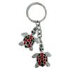 AUGEN Premium Turtle 2 Stainless Steel Keychain Metal For Gifting With Key Ring Anti-Rust (Pack Of 1) view 2