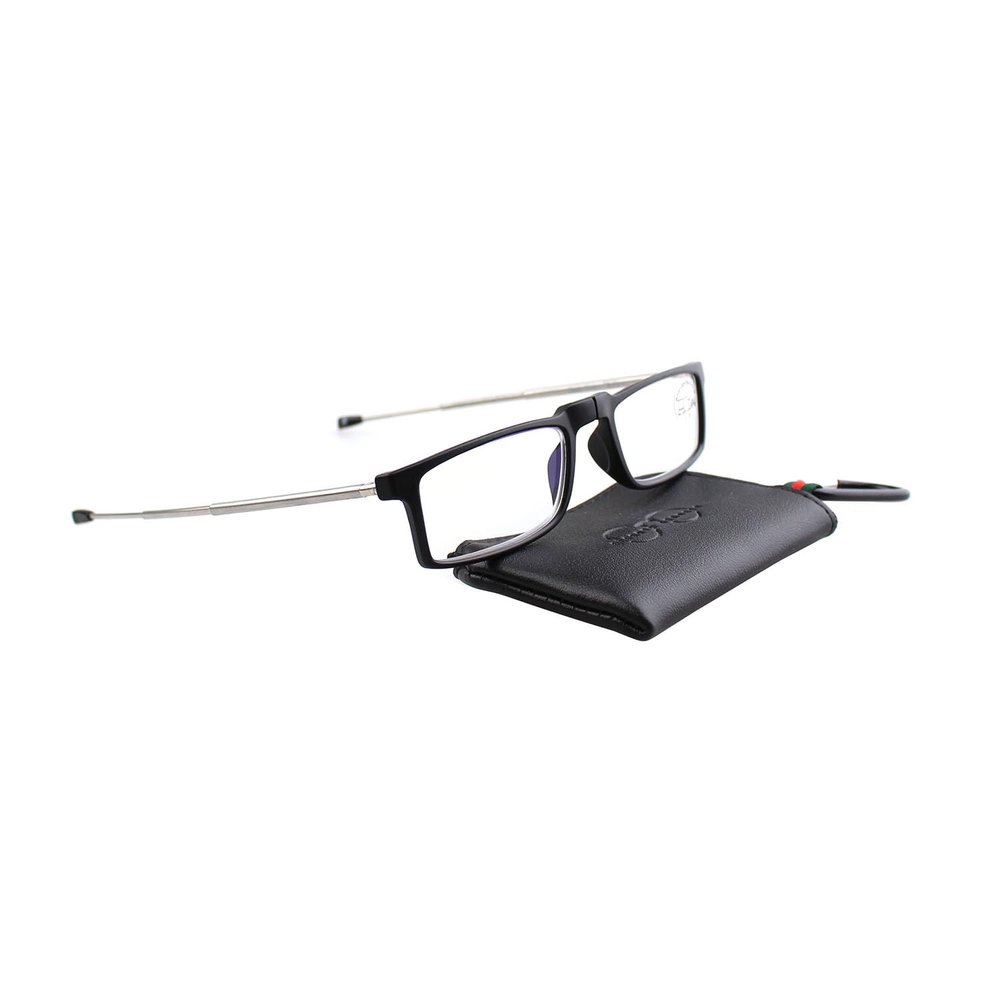 ESPERTO READERS Earth Folding Reading Glasses  Blue Cut Lens With Antireflection For Men & Women +1.00 To +3.00 Power (+1.25, BLACK)
