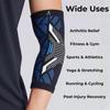 NECARE Premium Nylon Orthopedic Compression Elbow Support Cap Sleeves (1 PAIR), For Men and Women (S, Black-Blue) view 3