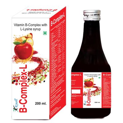 Knoll Healthcare B Complex-L Essential Amino Acids and Vitamins Supplement Syrup for Good Health (200ml) (Pack of 1)