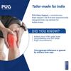 PUG Knee Support 1 Pair, Size L |Unleash Your Performance | Ergonomically Designed for Indian Knee|Ideal for Sports enthusiasts, Knee Pain and Injury Prevention view 2