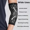 NECARE Premium Nylon Orthopedic Compression Elbow Cap Sleeves (1 PAIR), For Men and Women (XL, Black-Grey) view 3