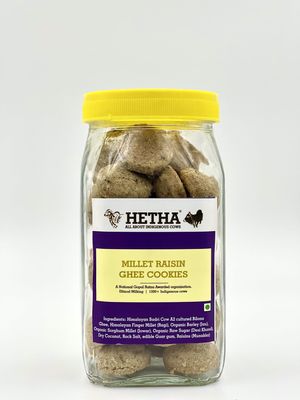 Hetha Millet Raisin (Munakka) Cookies with Ghee - 200gm