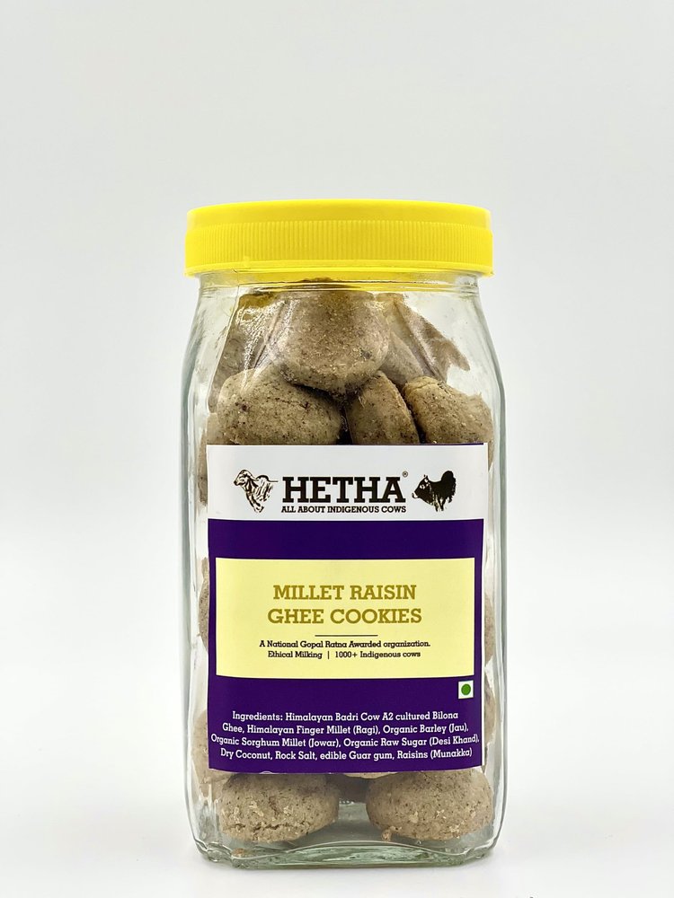 Hetha Millet Raisin (Munakka) Cookies with Ghee - 200gm