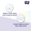 Bella Cotton Pads - 120 Pieces (Buy 2 get 1 Free), White & Bella Panty Intima Plus Panty Liners - 40 Count (Large) (Pack of 1) view 4
