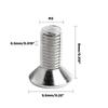 Screws for Solfres Headboard Reading Light, M3 x 8mm, 4 Pack view 2