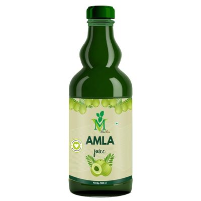 Mint Veda 100% Natural and Herbal Wild Amla Juice 1L | Juice for Health Hair and Skin | Vitamin C | Paraben free | High Fiber For Better Digestion, Immunity