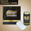 BREEZE 2-Ply Ultra Soft Tissue Multipurpose Sheets - Pack of 6 (2 Canister + 4 Refills)- White view 2