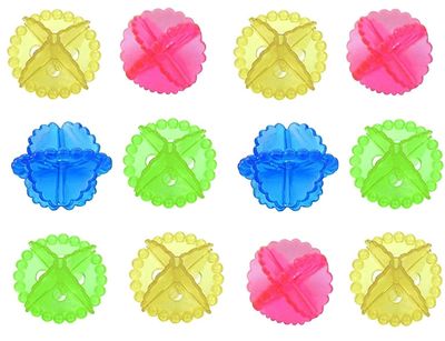 YTM 12Pcs Front And Top Load Washing Machine Balls Anti Winding Reusable Laundry Scrubbing Balls Dryer Balls Laundry Ball for Household Cleaning -Washing Machine Clothes Softener