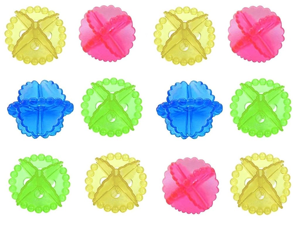 YTM 12Pcs Front And Top Load Washing Machine Balls Anti Winding Reusable Laundry Scrubbing Balls Dryer Balls Laundry Ball for Household Cleaning -Washing Machine Clothes Softener