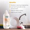 Econice Natural Low Foaming Dishwash Liquid 500 ML | Plant-Based Ingredients | Baby Safe Skin Safe Pet Safe | Eco-Friendly Non-Toxic Biodegradable Cleaner (500ml pack of 4) view 3