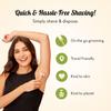 Plush Eco Disposable Body Razor for Women 3pc | Aloe & Vitamin E Lubricating Strip & Wheat Straw Handle | Irritation-Free Hair Removal with Swedish Steel 3 Blade Razor for Smooth Shave view 4