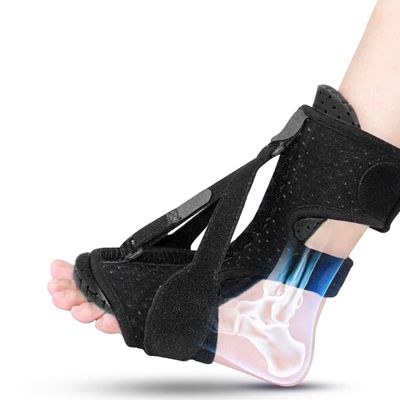 1Pack Plantar Fasciitis Night Splint, Upgrade 3 Adjustable Straps Plantar Fasciitis Relief Night Splint for Women & Men, Relief Brace for Plantar Fasciitis Relief, Achilles Tendonitis and Foot Drop, Black, One size, Black, One Size
