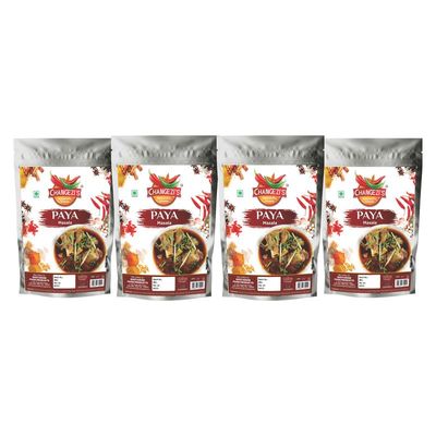 Changezi's Rich Aromatic Paya Masala Powder | Paya Ka Masala/Mutton Shorba Masala | Paya Shorba Masala/Paya Salan Masala | Special Siri Paye Ka Masala/Trotters Masala-150Gx4Pk