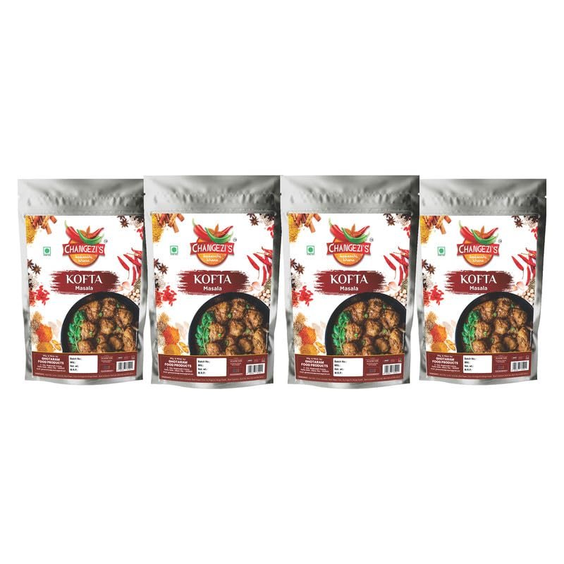 Changezi's Shahi Mughlai Kofta Masala/Kofta Curry Masala/Meatball/Chicken Kofta Masala | Nargisi Kofta Masala/KOFTA MASALA | Meat Balls Meatloaf Masala/Chicken Ball Masala-150Gx4Pk
