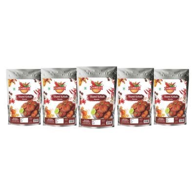 Changezi's Awadhi SHAMI KEBAB MASALA Chicken Mutton shami Kabab/Kebab Masala | Whole Spices Blend With Authentic Traditional Taste | Natural Spices | No Preservatives NO Added Colors-150Gx5Pk