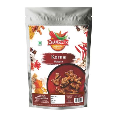Changezi's Awdhi Korma Masala, Spice Powder and Masala, No Artifical Colours | Korma | Ready to Cook Korma Masala | Qorma (Korma) Masala | Mutton Korma Masala | Chicken Korma Masala-240Gx1Pk