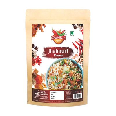 Changezi's Bumbai Street Bhel-Puri Jhalmuri Snack Masala Powder/Jhal Mudi Masala | JHALMURI MASALA | Jhal Moodi Masala | Tasty Healthy Snack Masala | Perfect Mix OF Rich Spices-240Gx1Pk