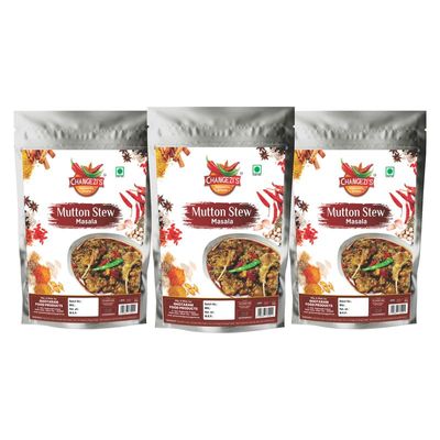 Changezi's MASALA Stew Masala Perfect Blend Of Rich Spices/Chicken Stew Masala | Mutton Stew Masala/Mutton Stew Do Pyaaza Masala | Easy & Ready to Cook Exotic Spice Blend-80Gx3Pk