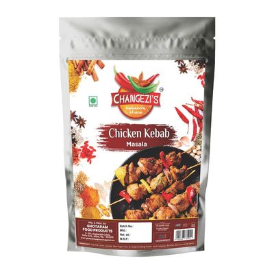 Changezi's Old Delhi Street Food Kebab/Chicken Kebab Masala Powder/Mutton Lamb Murgh Kabab Masala | Aromatic Tunday Kabab Masala/Kebab Masala | Chicken Tikka Masala Powder-240Gx1Pk