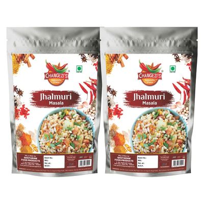 Changezi's Bengoli Jhalmuri Masala Powder/Jhal-Muri Masala Powder | Bhel-Puri Masala Powder/Bhelpuri Masala | Jhal Moodi Masala/Delicious Crunchy street food snack Masala-240Gx2Pk