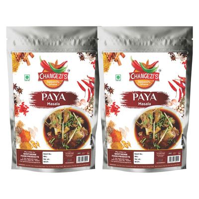 Changezi's Rich Aromatic Paya Masala Powder | Paya Ka Masala/Mutton Shorba Masala | Paya Shorba Masala/Paya Salan Masala | Special Siri Paye Ka Masala/Trotters Masala-80Gx2Pk