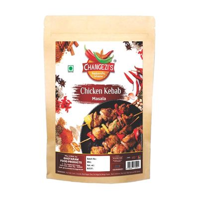 Changezi's Luckhnowi Chicken Tikka Masala/Meat Mutton Lamb Beef Kebab/Kabab Masala Powder | Murgh Kebab Masala Powder | Chicken Kebab Masala Powder | Zero Preservatives Added-240Gx1Pk