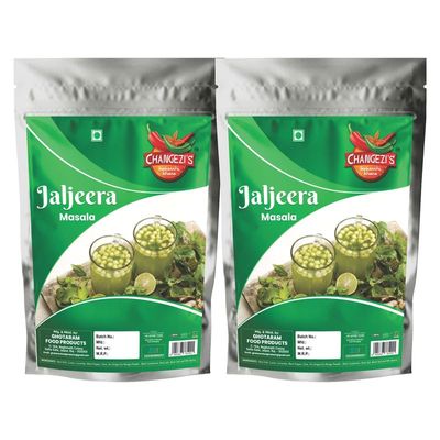 Changezi's Artisanal Jal Jeera Masala/Jaljira Powder | Jaljira Masala Powder/Jal JIRA Powder | Chatpata Jaljeera/Jaljira Powder | Instant Drink Mix | Jaljeera Masala Powder-150Gx2Pk
