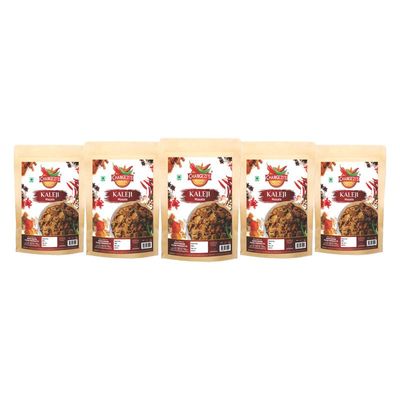 Changezi's Royal Mutton Kaleji Masala Powder/Bhuni Kaleji Masala Powder | kaleji curry Masala/goat kaleji masala/kaleji salan MASALA/dry kaleji MASALA/mutton liver curry-80Gx5Pk