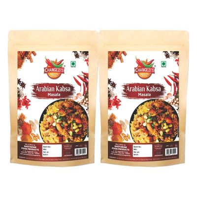 Changezi's Authentic Arabian Al-faham Kabsa Masala/Arabic Kabsa Masala Powder/KABSA MASALA POWDER | Perfect Mix of Rich Aromatic Spices | Ready To Mix Masala-Arabic Kabsa-980Gx2Pk