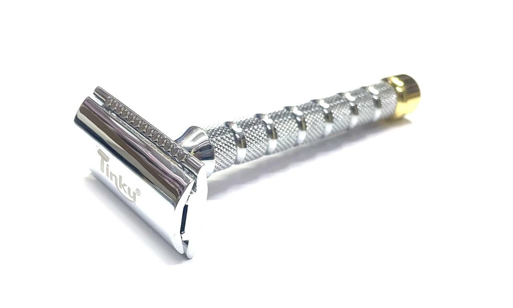 Tinku Double Edge Brass Safety Razor (T9001-CC) Close Comb