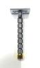 Tinku Double Edge Brass Safety Razor (T9001-CC) Close Comb view 2