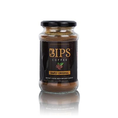 bips Instant Coffee Simply Original 100g Jar Strong Taste & Rich Aroma Instant Coffee