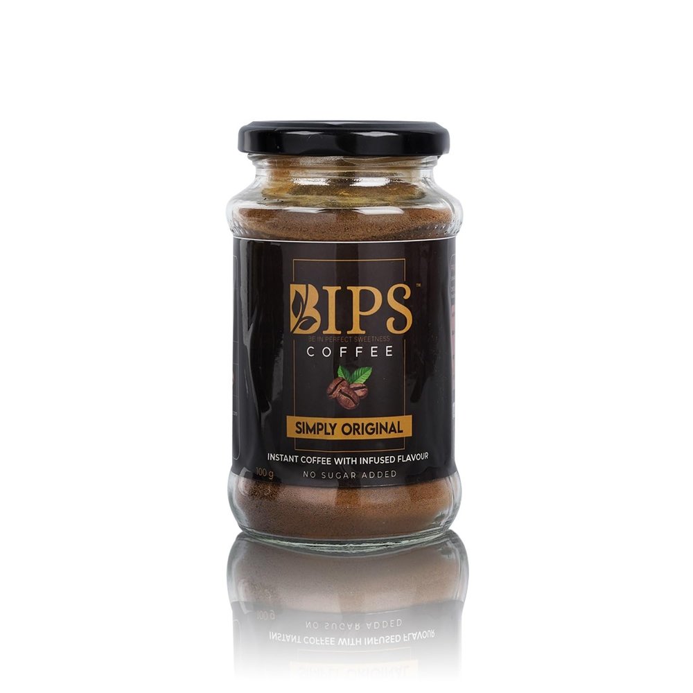 bips Instant Coffee Simply Original 100g Jar Strong Taste & Rich Aroma Instant Coffee