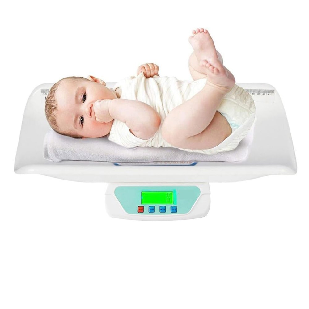 MCP Healthcare Newborn Digital Baby Weighing Scale with Tray - Accurate and Reliable Weight Your Baby with Confidence Upto 30Kg Capacity (TS-500-Babyscale_White)