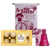Saugat Traders Rakhi Gift Set for Sister | Scroll Card with Perfume and Chocolate Box | Rakhi Return Gift for Younger Sister, Elder Sister view 1