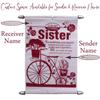 Saugat Traders Rakhi Gift Set for Sister | Scroll Card with Perfume and Chocolate Box | Rakhi Return Gift for Younger Sister, Elder Sister view 2